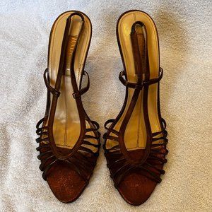 Badgley Mischka Sandals in Bronze Size US 8.5